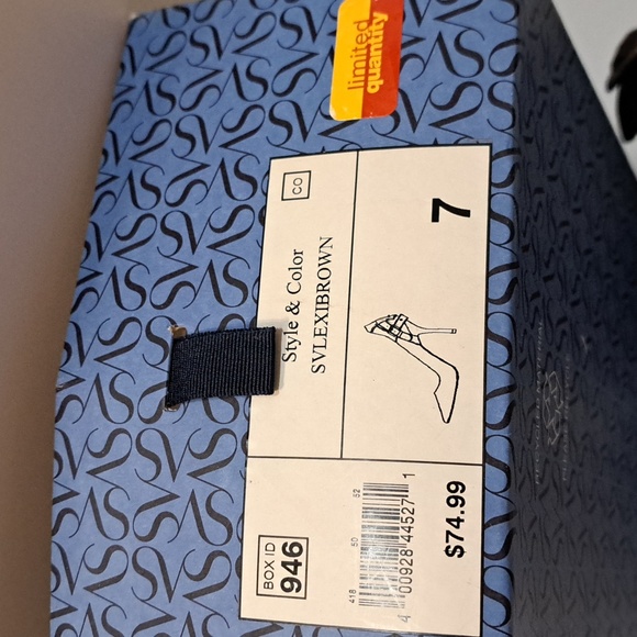 New Women's Simply Vera Wang Stiletto Heel Shoes Dark Brown Size 7 - Picture 9 of 9